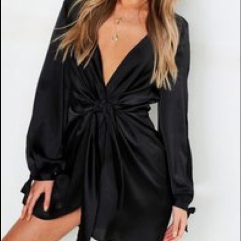 Boohoo Satin Dress